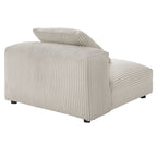 Solace  Modular Corduroy Upholstered Armless Chair