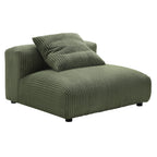 Solace  Modular Corduroy Upholstered Armless Chair