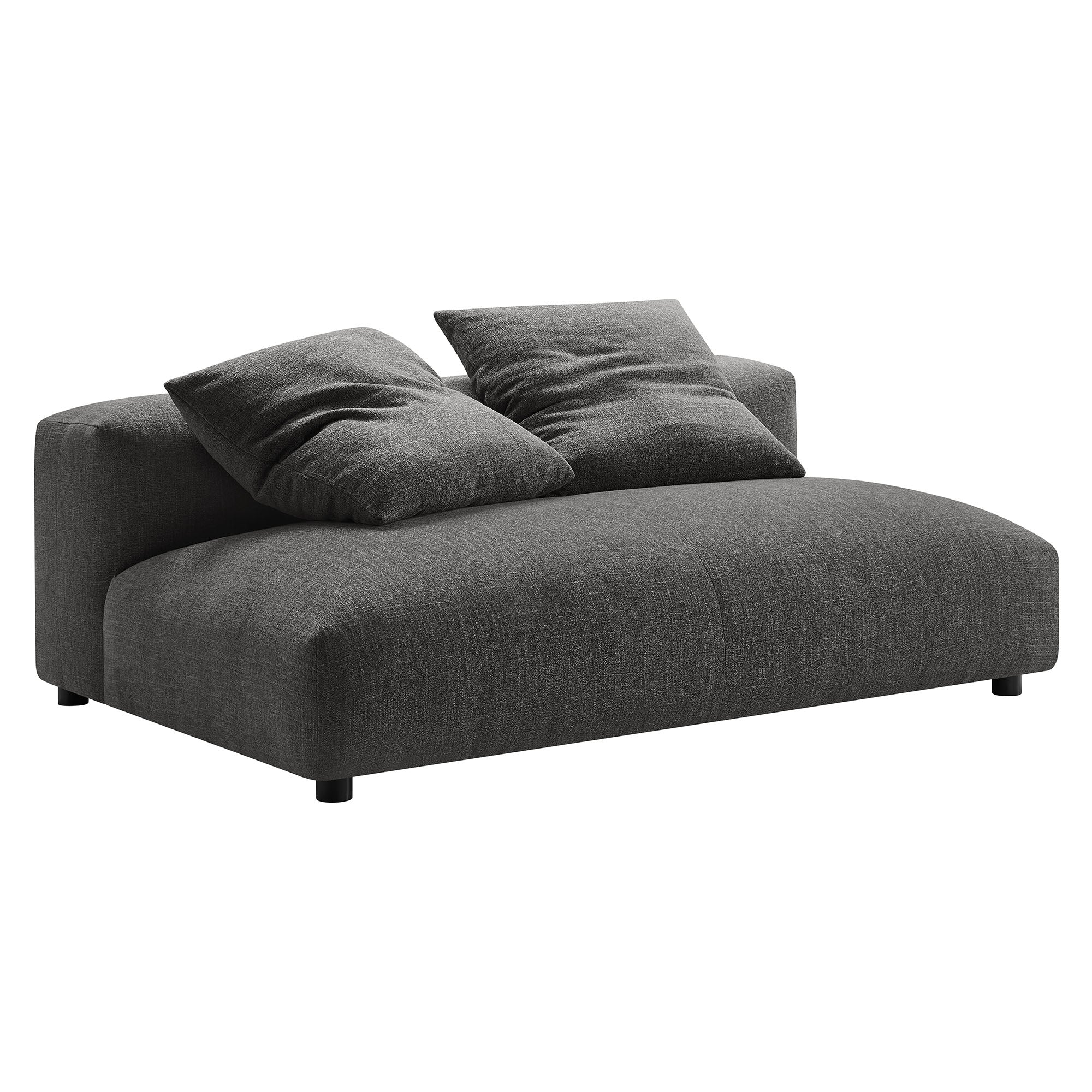 Solace  Modular Upholstered Fabric Armless Loveseat