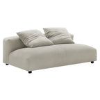 Solace  Modular Upholstered Fabric Armless Loveseat