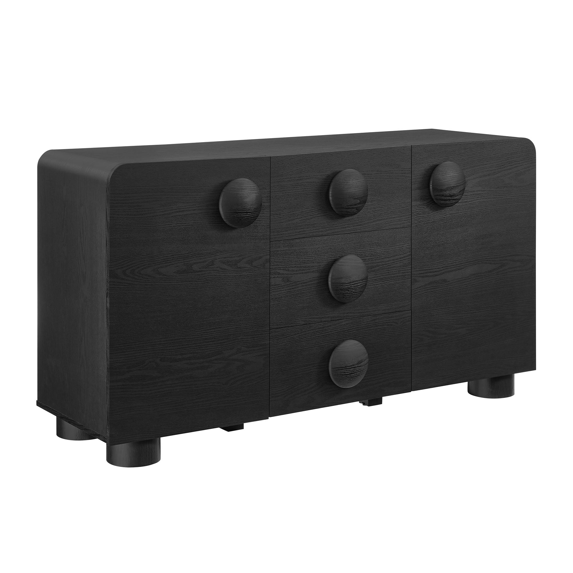 Sonnet  57"  Sideboard Storage Cabinet - EEI-6892-BLK