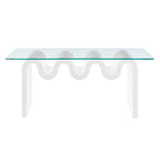 Ondine Glass Top Coffee Table