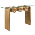 Ondine Glass Top 50" Console Table - EEI-6901-NAT