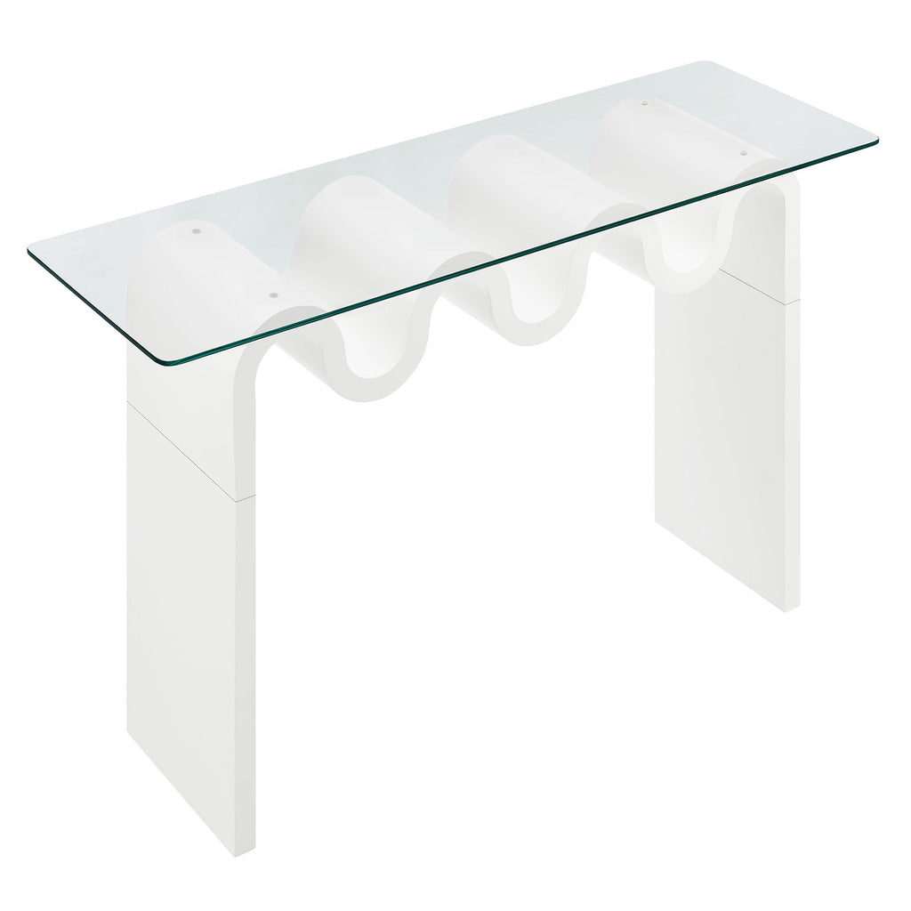 Ondine Glass Top 50" Console Table