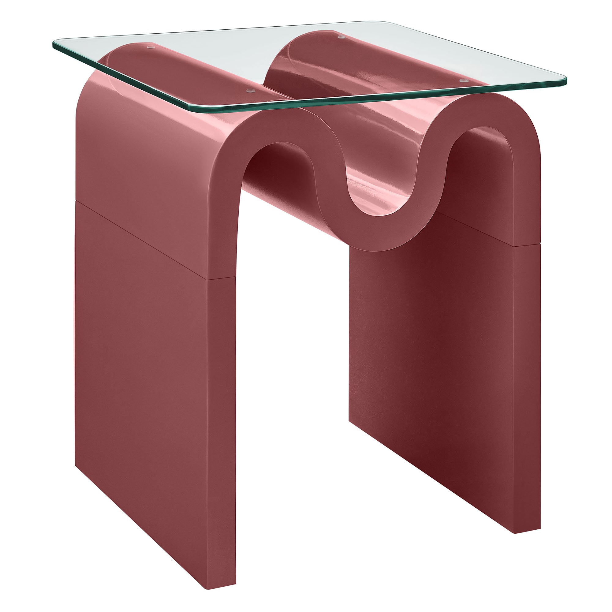 Ondine Glass Top Side Table - EEI-6902-SPA