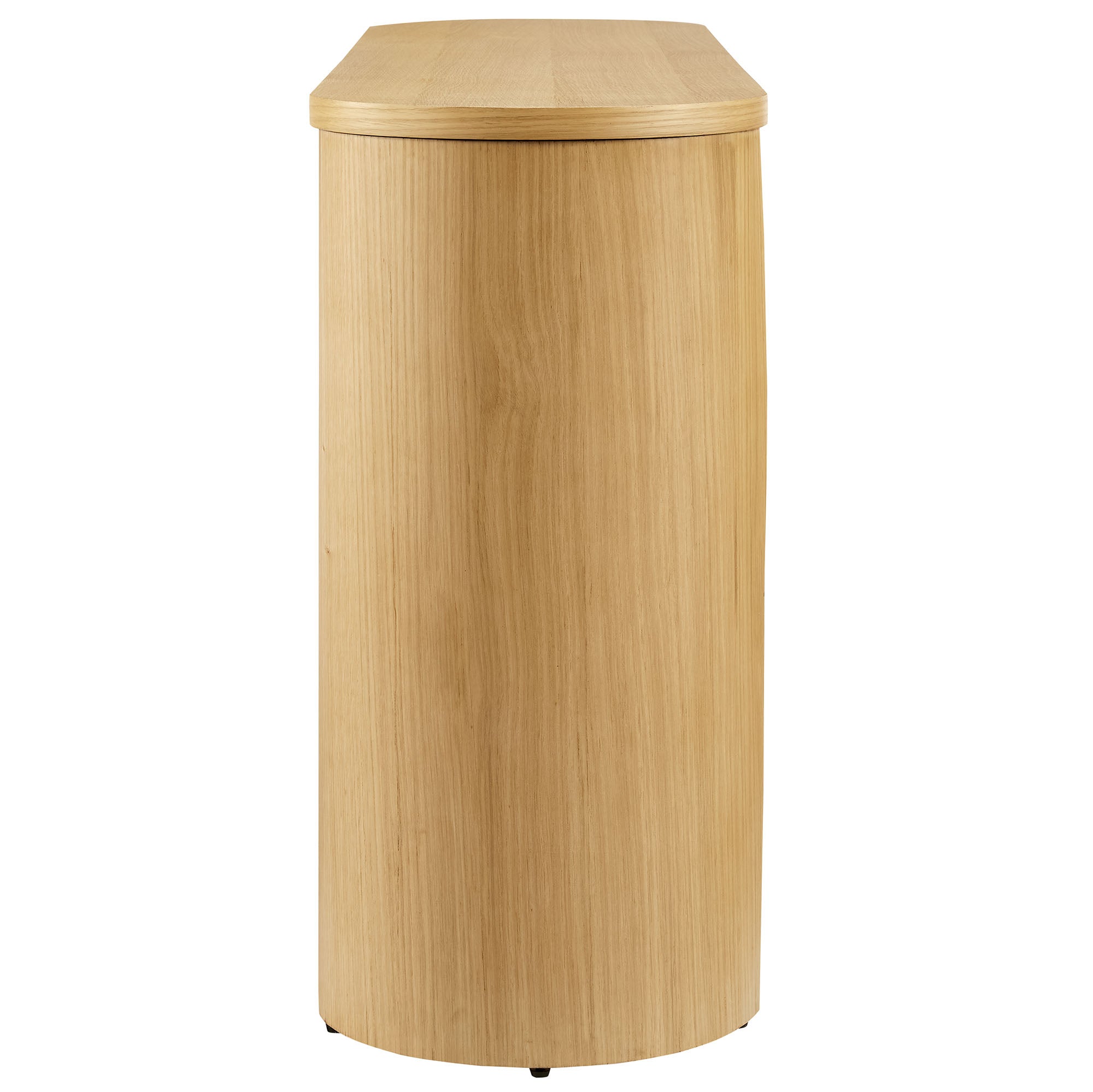 Aspect Oval Wood Entryway Console Table