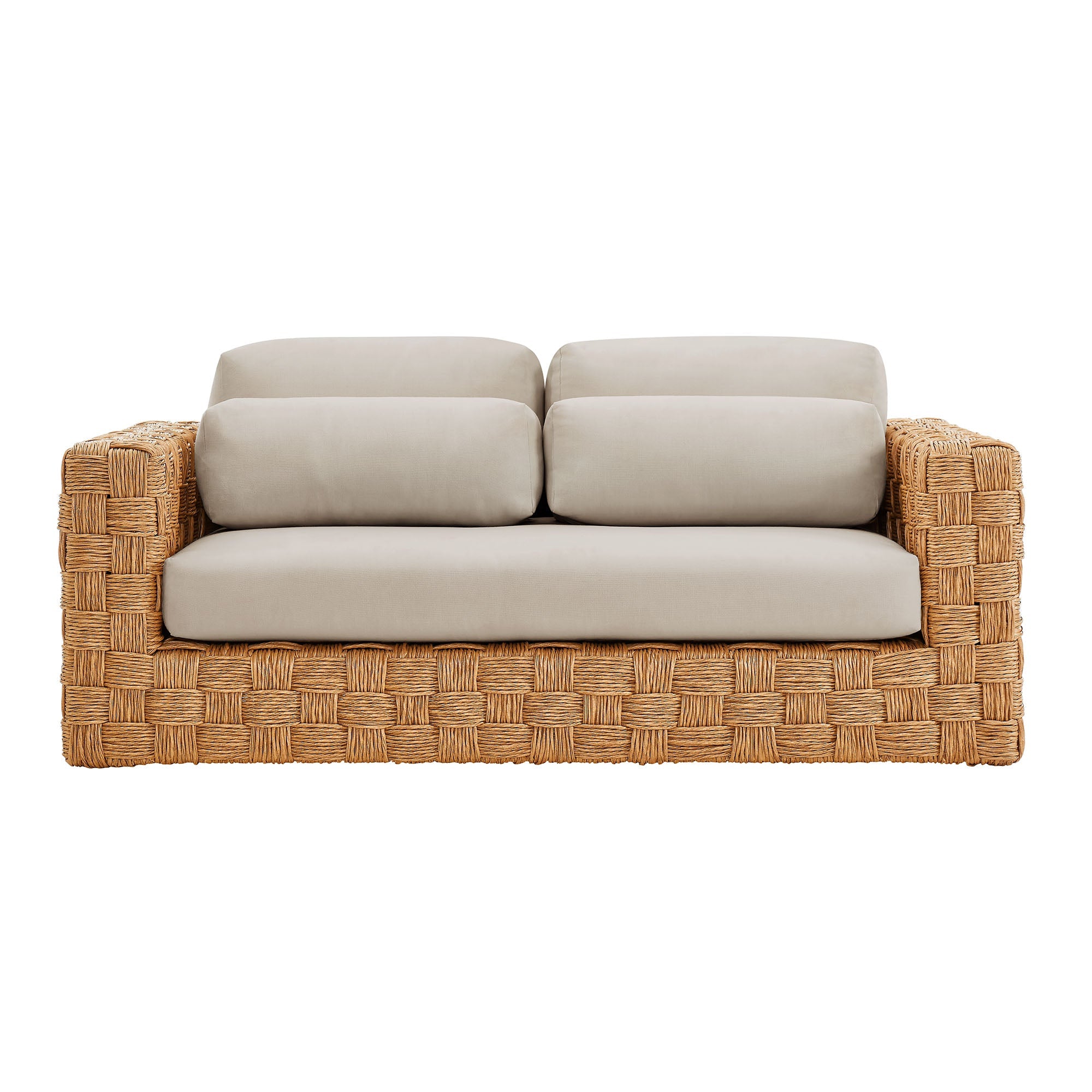 Thames  Outdoor Patio Wicker Rattan Loveseat