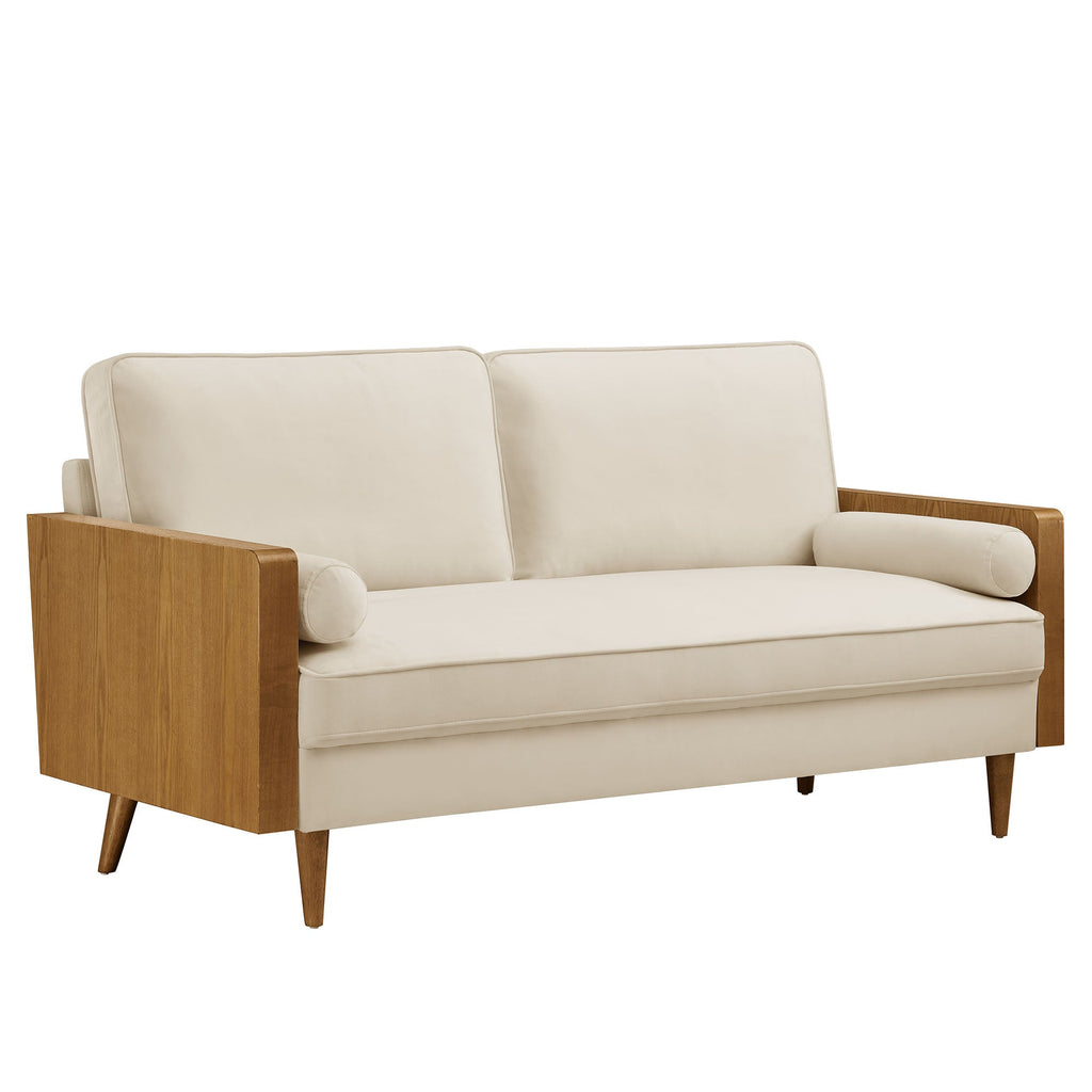 Kellan Performance Velvet Sofa - EEI-6944-WAL-ALA