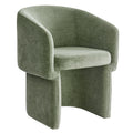 Verity Barrel Back Chenille Dining Armchair - EEI-6951-SGE