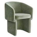 Verity Barrel Back Chenille Dining Armchair - EEI-6951-SGE