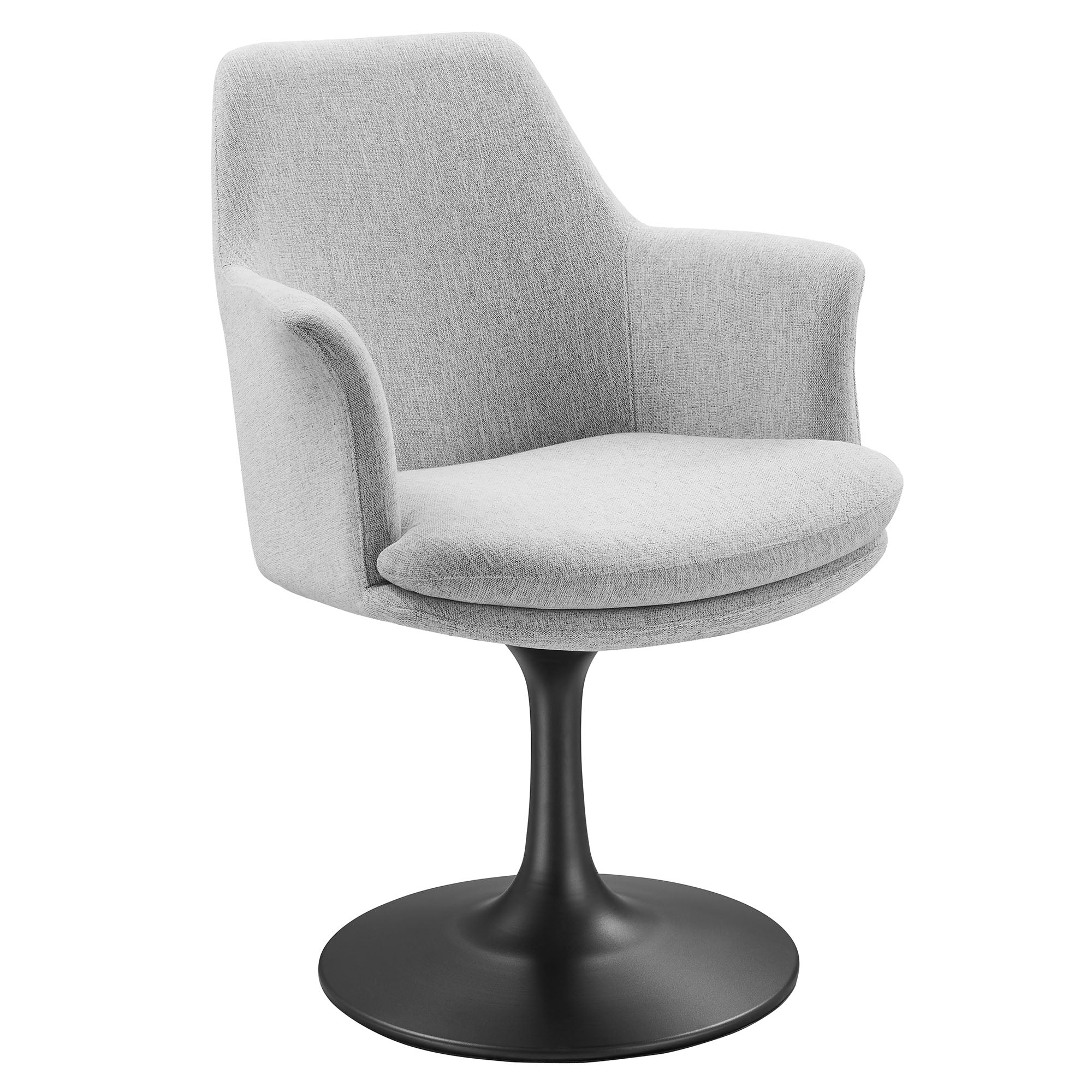 Lippa Swivel Dining Armchair - EEI-6956-BLK-HLG