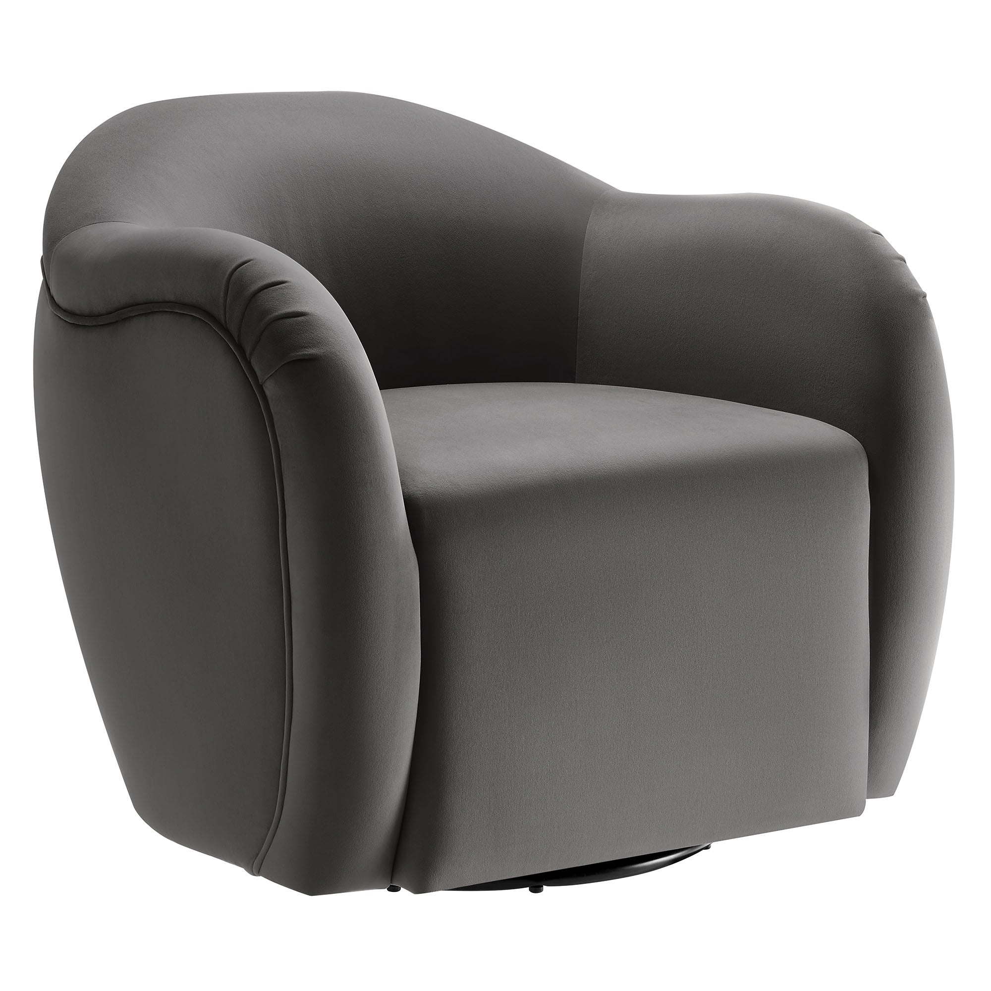 Compose Performance Velvet Swivel Armchair - EEI-6959-STG