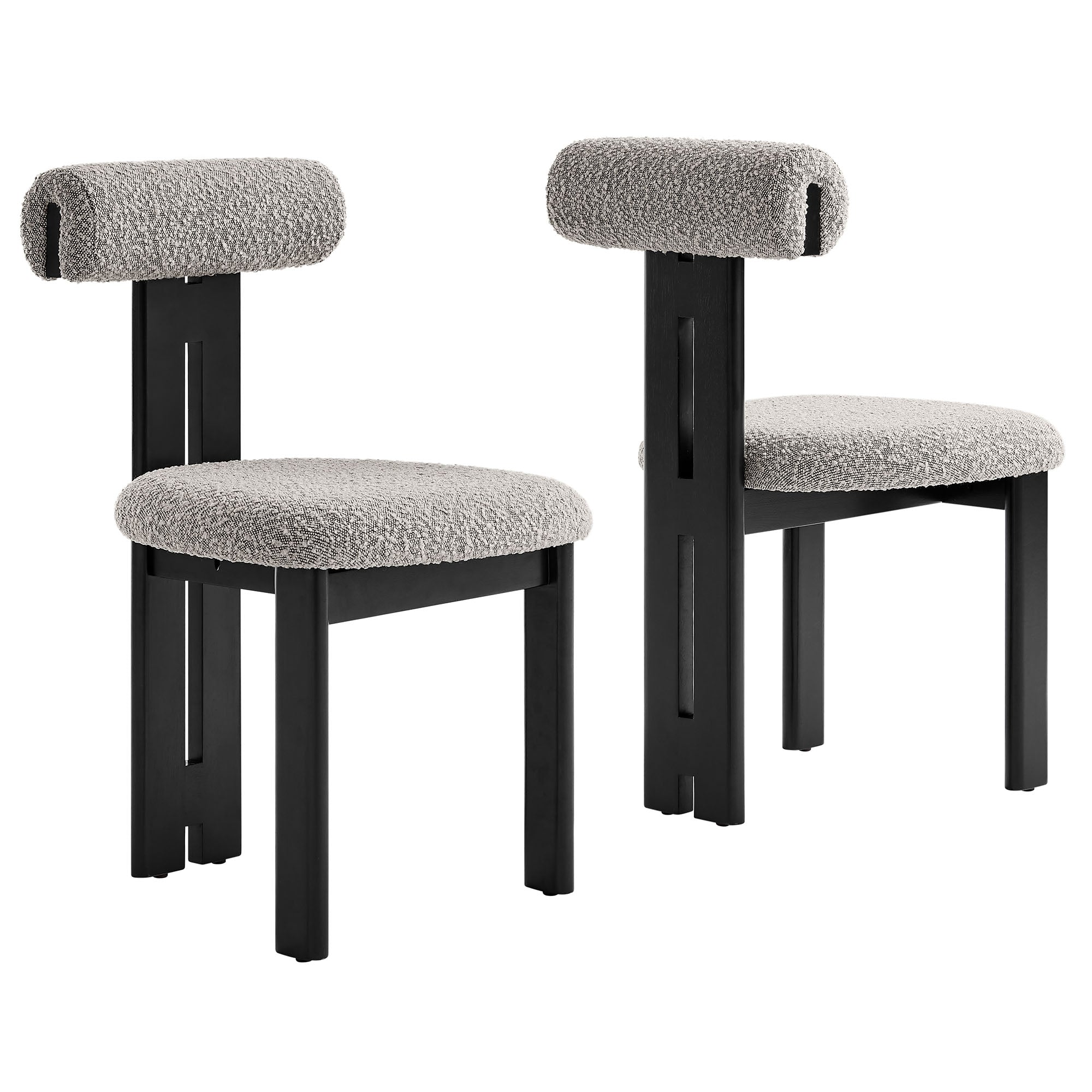 Torian Boucle Fabric Dining Chair Set of 2 - EEI-6960-WEN-TAU