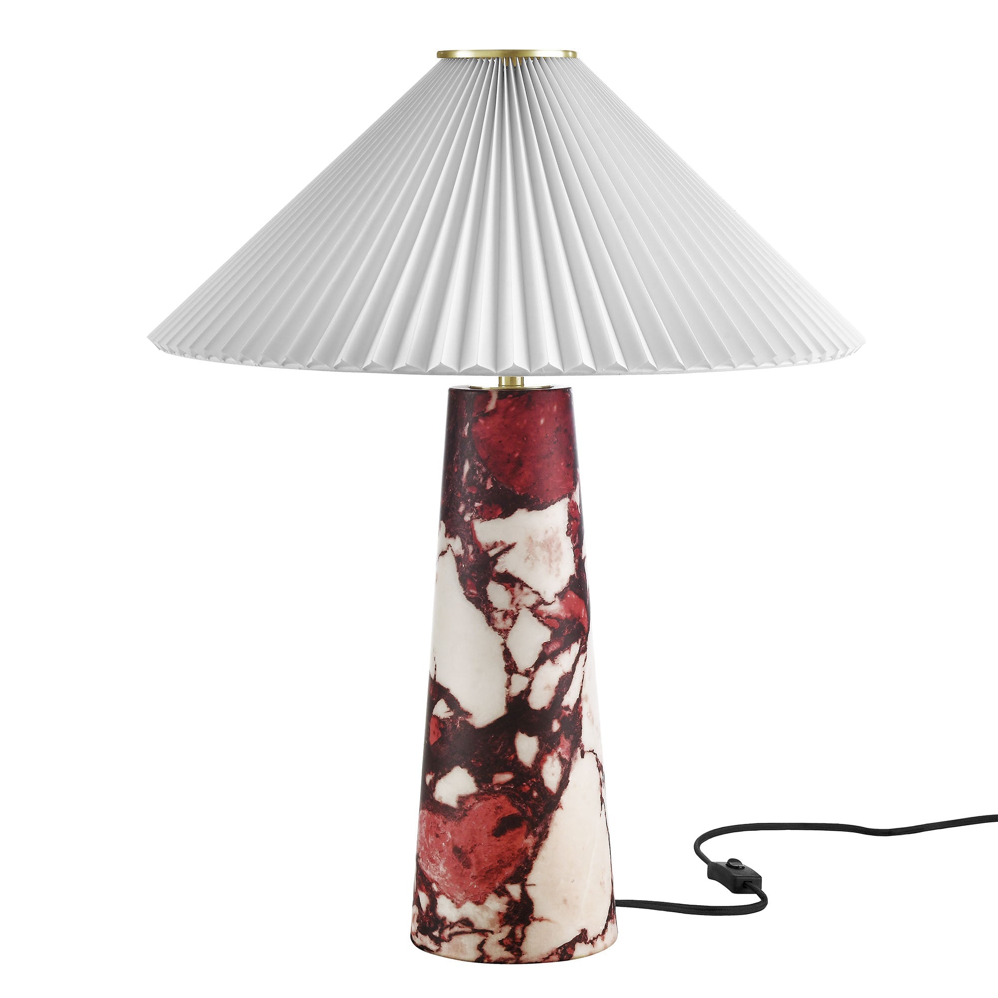 Nera Marble Table Lamp - EEI-6963-RED