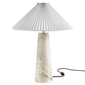 Nera Marble Table Lamp - EEI-6963-WHI
