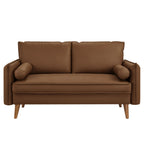 Revive Upholstered Vegan Leather Loveseat