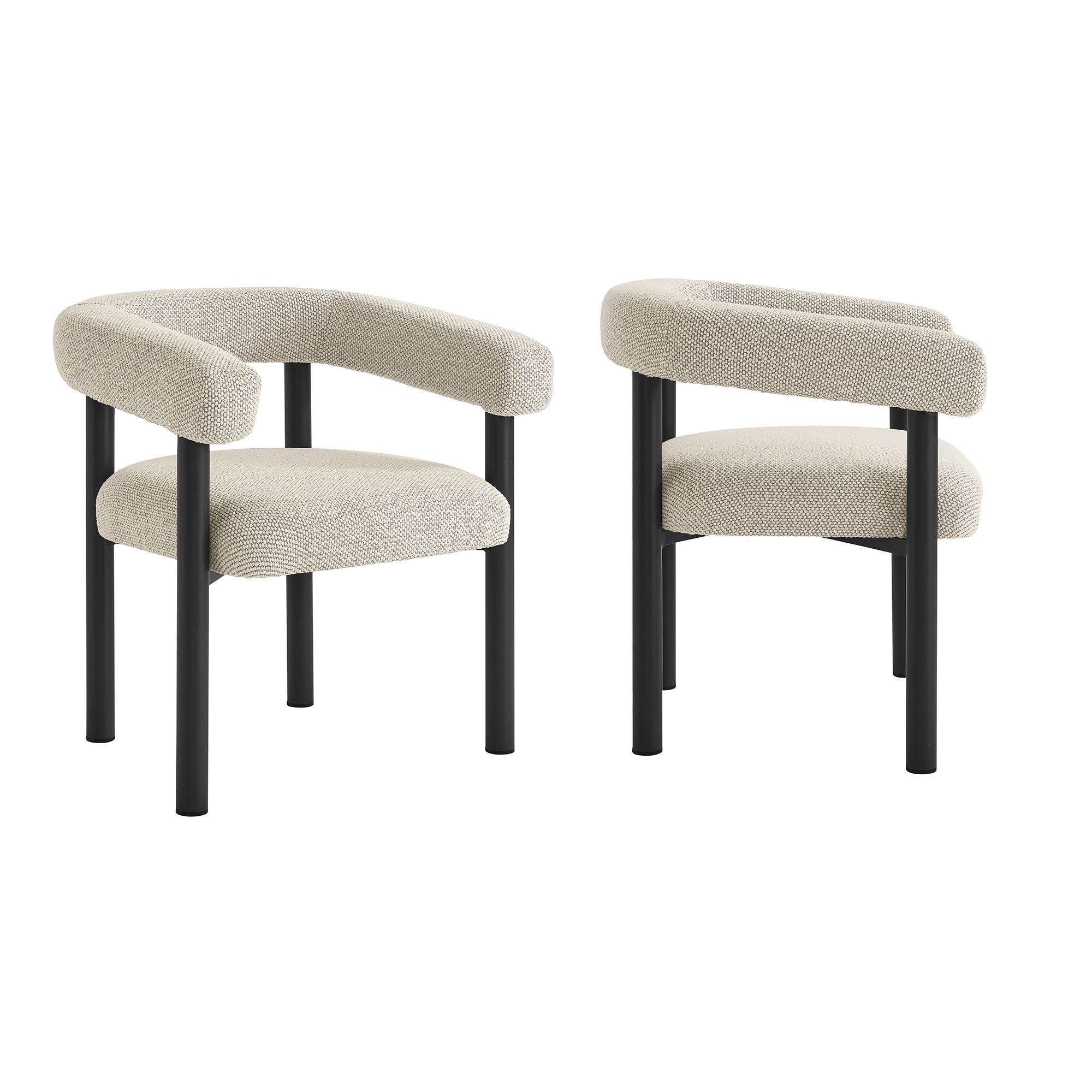 Nautica 5-Piece Round Outdoor Patio Aluminum Dining Table and Chairs Set