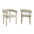 Nautica Outdoor Patio Aluminum Dining Armchairs Set of 2