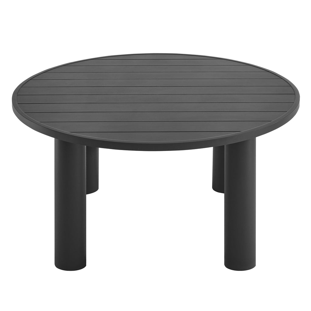 Nautica Outdoor Patio 60" Round Aluminum Dining Table