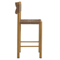 Parkland Outdoor Patio Rattan and Aluminum Counter Stools Set of 2