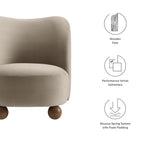 Monroe Performance Velvet Accent Chair