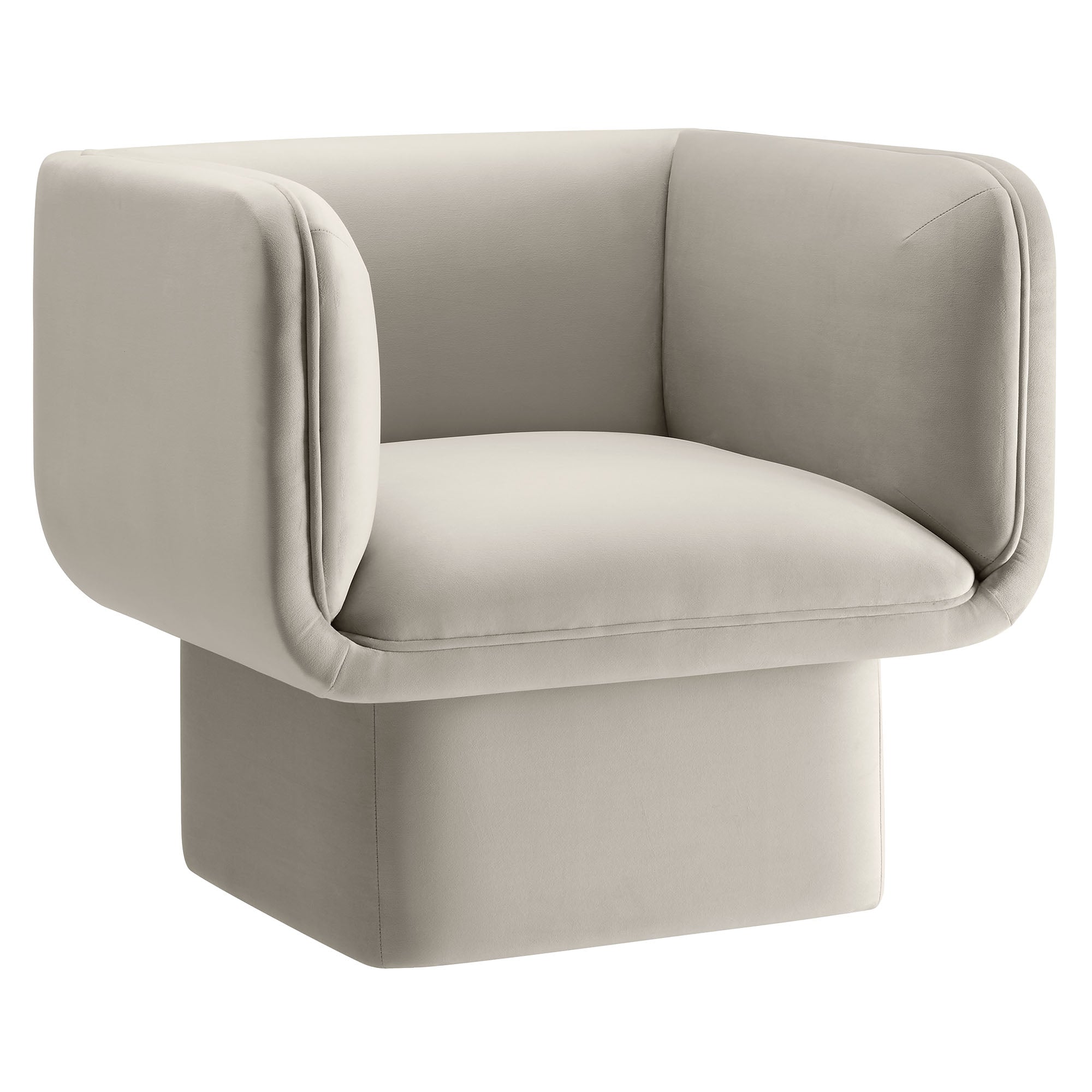 Tate Performance Velvet Accent Chair - EEI-6995-ALM