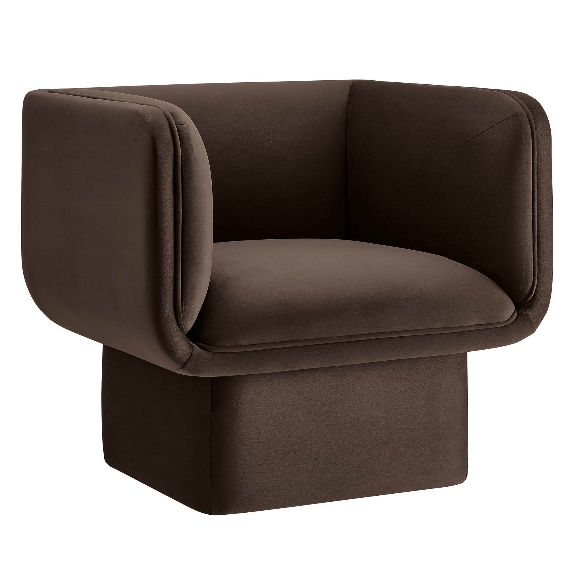 Tate Performance Velvet Accent Chair - EEI-6995-CHB