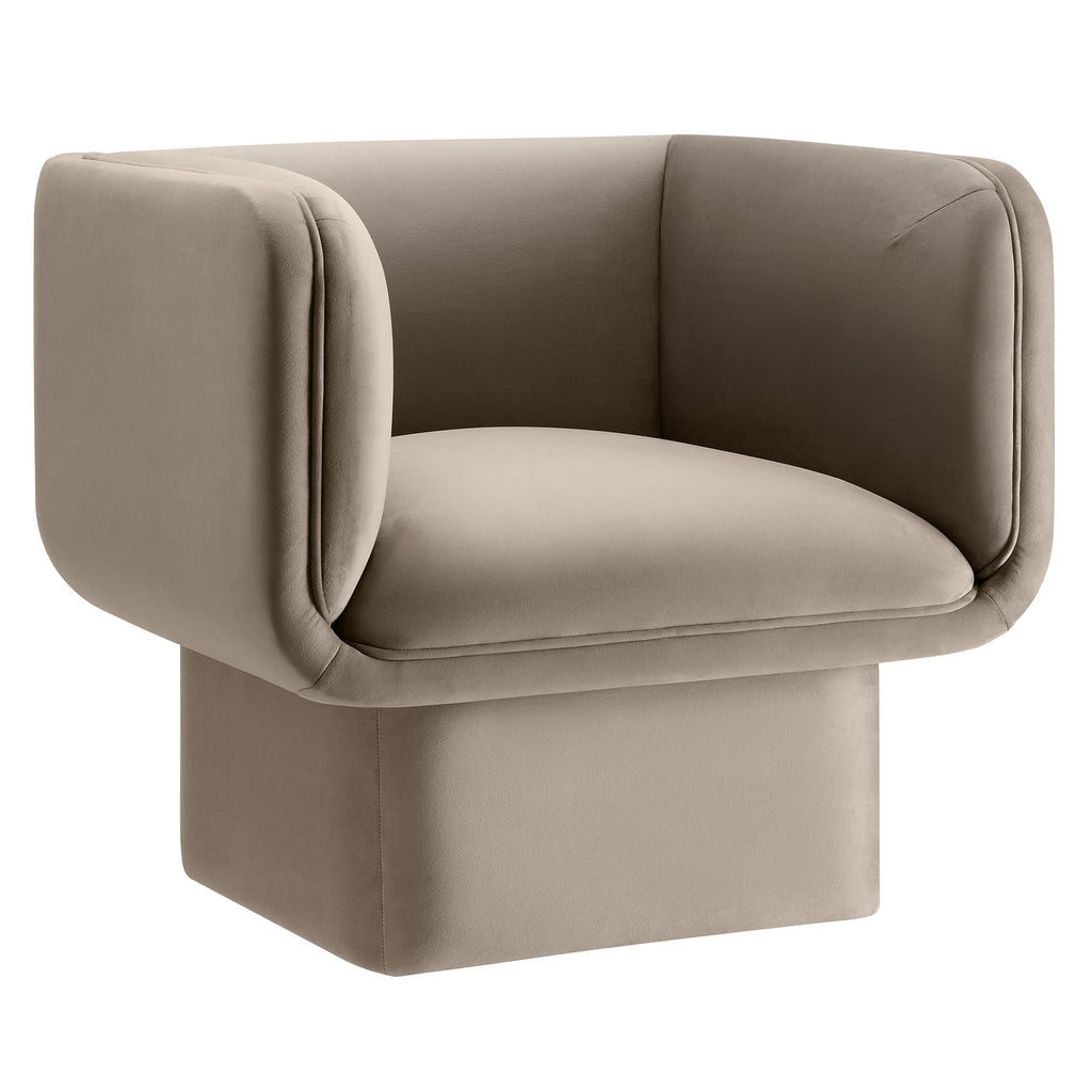 Tate Performance Velvet Accent Chair - EEI-6995-TAU