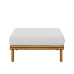 Wren Outdoor Patio Teak Wood Ottoman