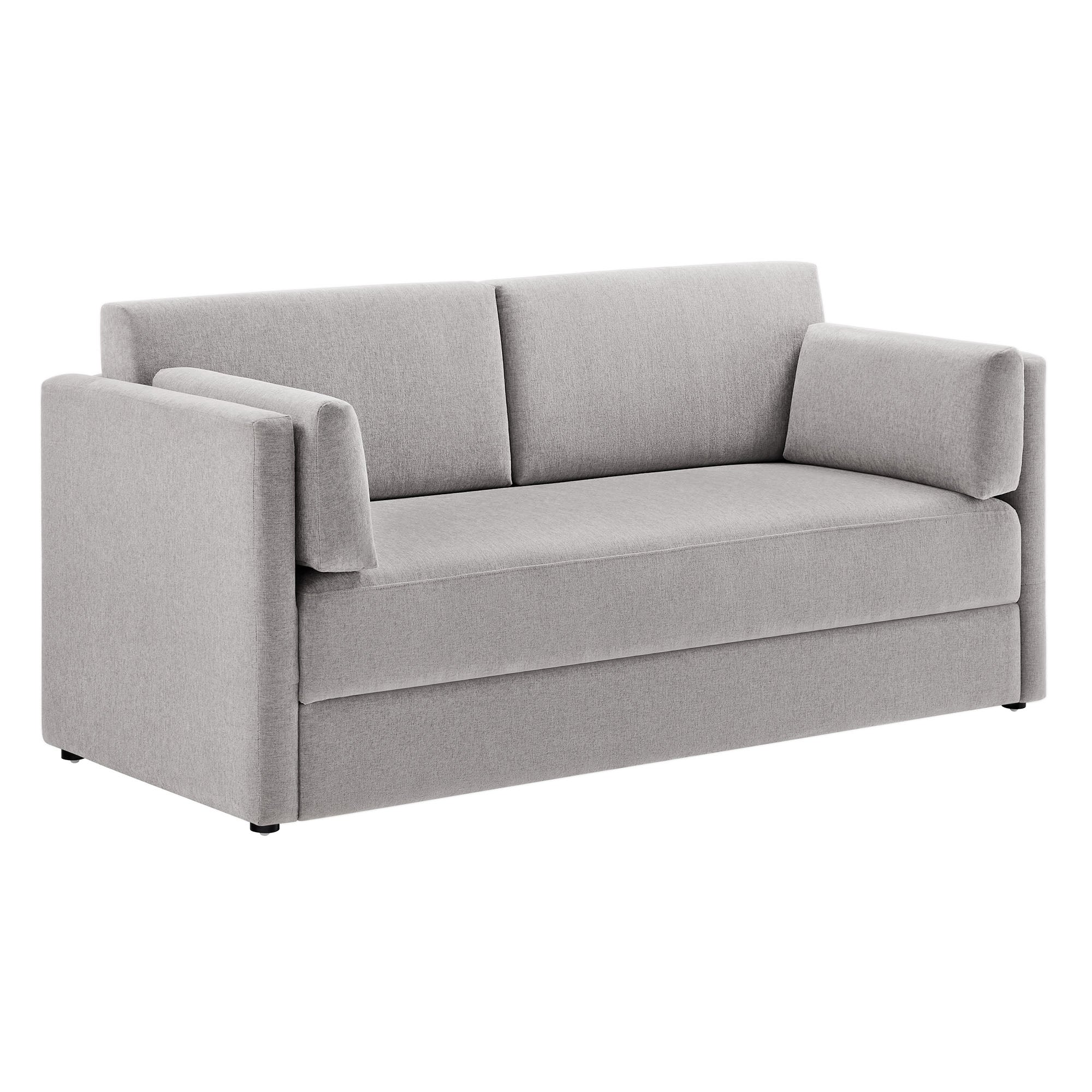 Linden Upholstered Heathered Chenille Sofa - EEI-7012-TAU