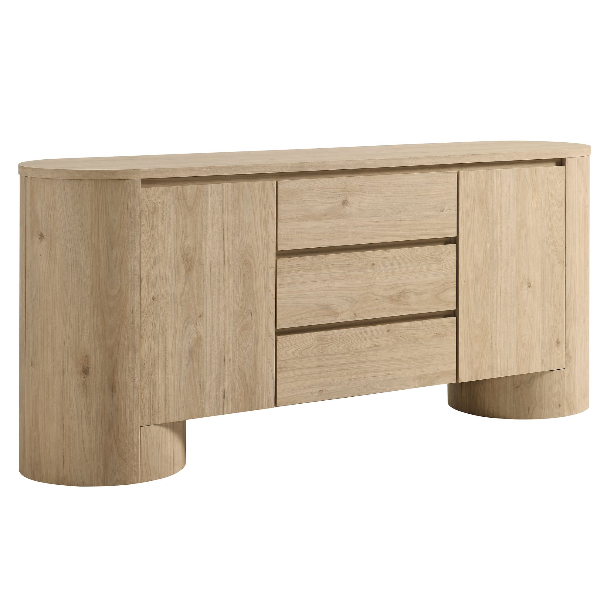 Duval 71" Rounded Sideboard Storage Cabinet - EEI-7050-HCK