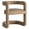 Winslow  Barrel Performance Velvet Dining Chair - EEI-7052-TAU