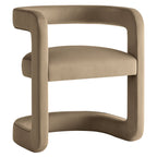 Winslow  Barrel Performance Velvet Dining Chair - EEI-7052-TAU