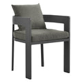 Tahoe Outdoor Patio Aluminum Dining Chair - EEI-7053-GRY-CHA