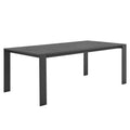 modern Rectangular Outdoor Patio Aluminum Dining Table