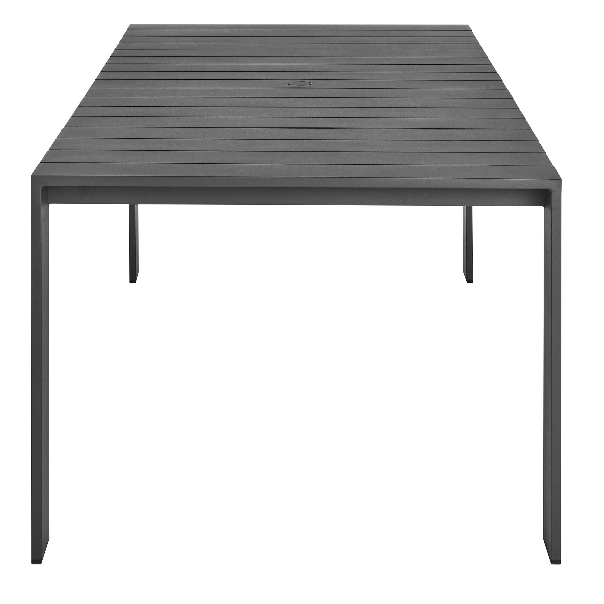 modern Rectangular Outdoor Patio Aluminum Dining Table
