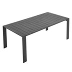 modern Rectangular Outdoor Patio Aluminum Dining Table