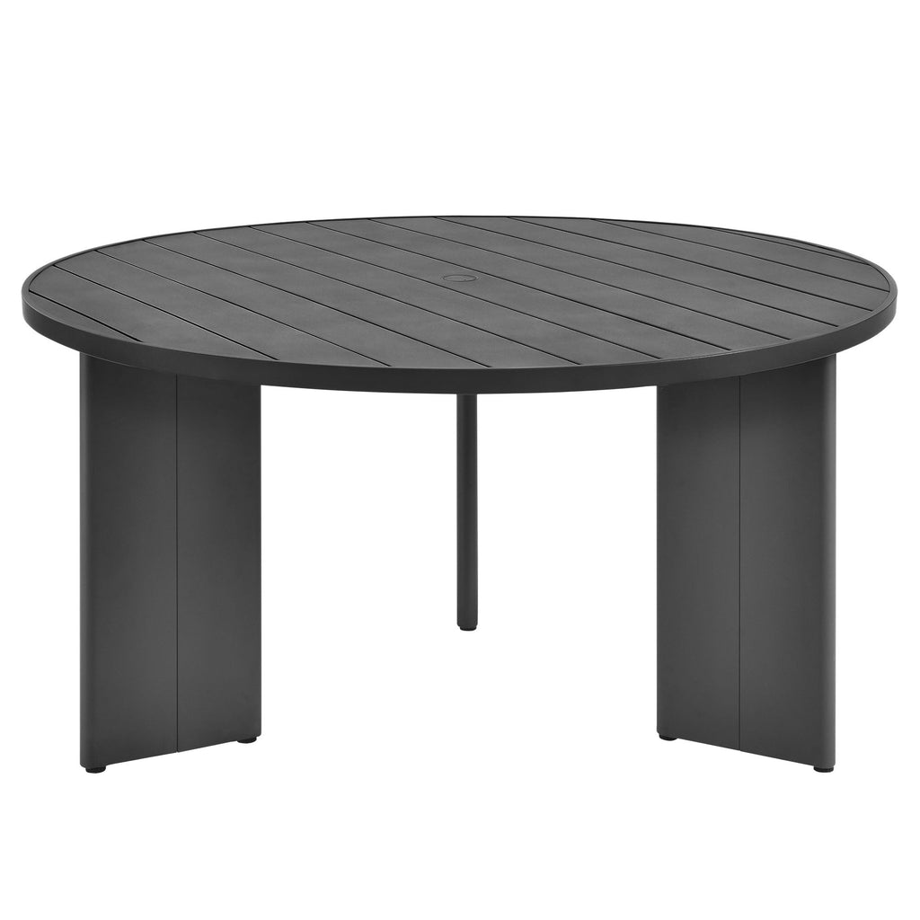 modern Round Outdoor Patio Aluminum Dining Table
