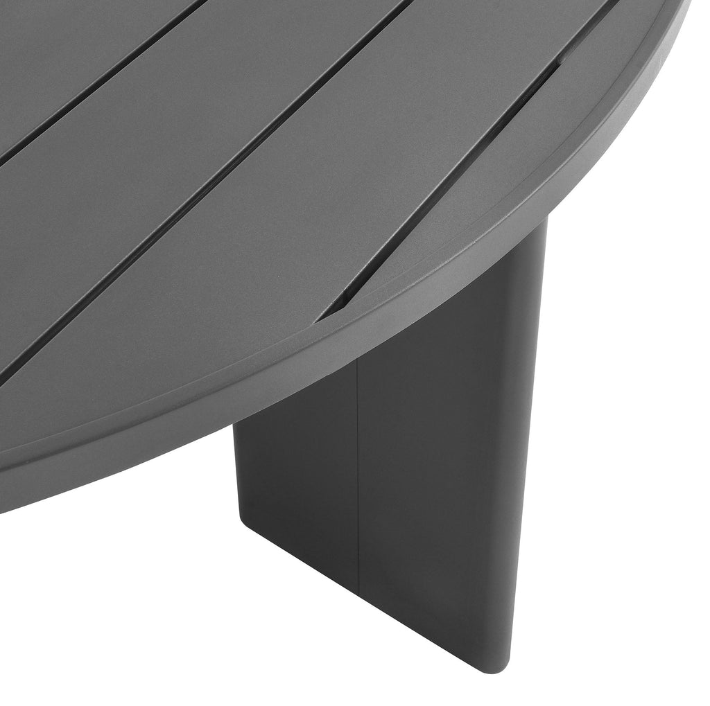 modern Round Outdoor Patio Aluminum Dining Table