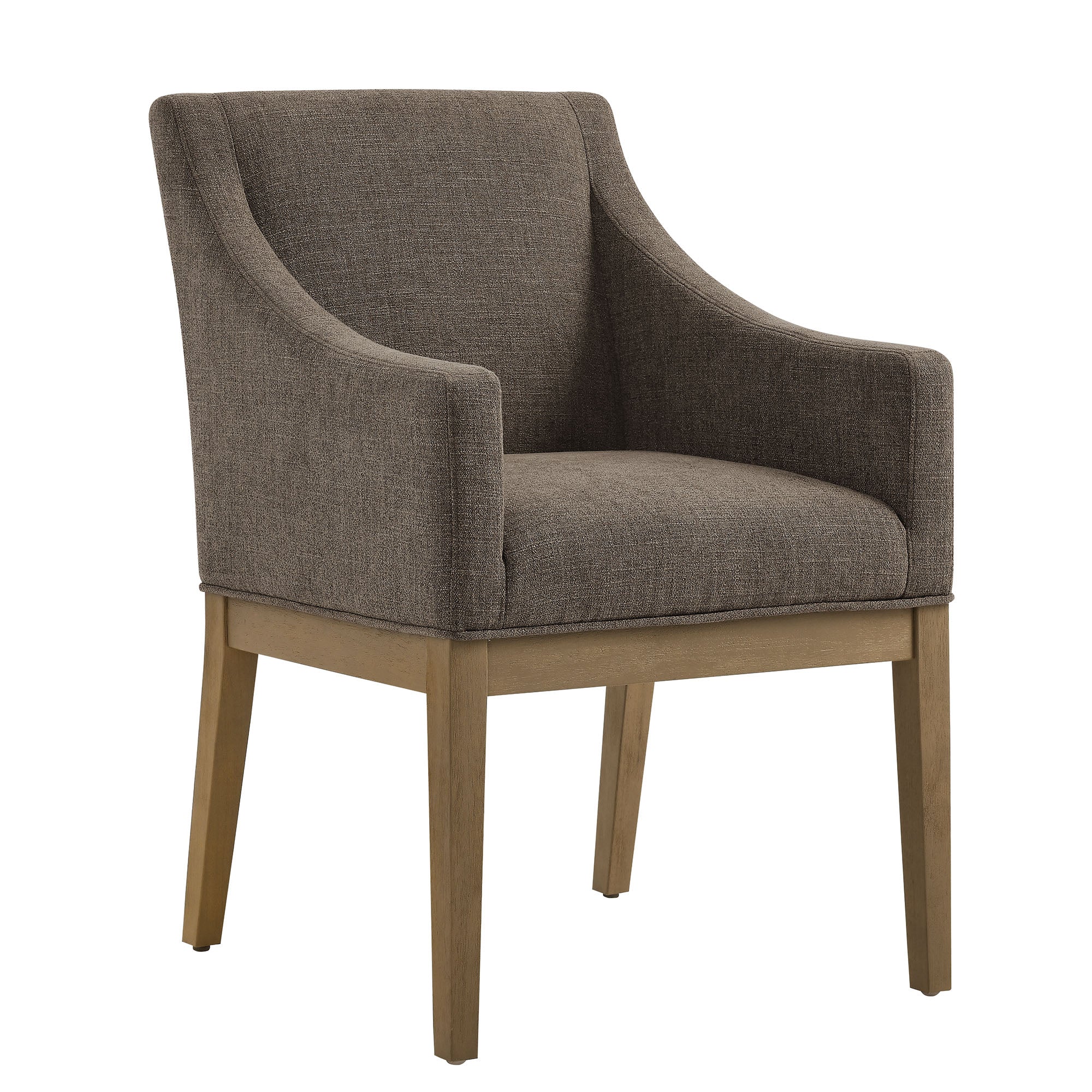 Alton Fabric Upholstered Dining Armchair - EEI-7058-MOC-NAT