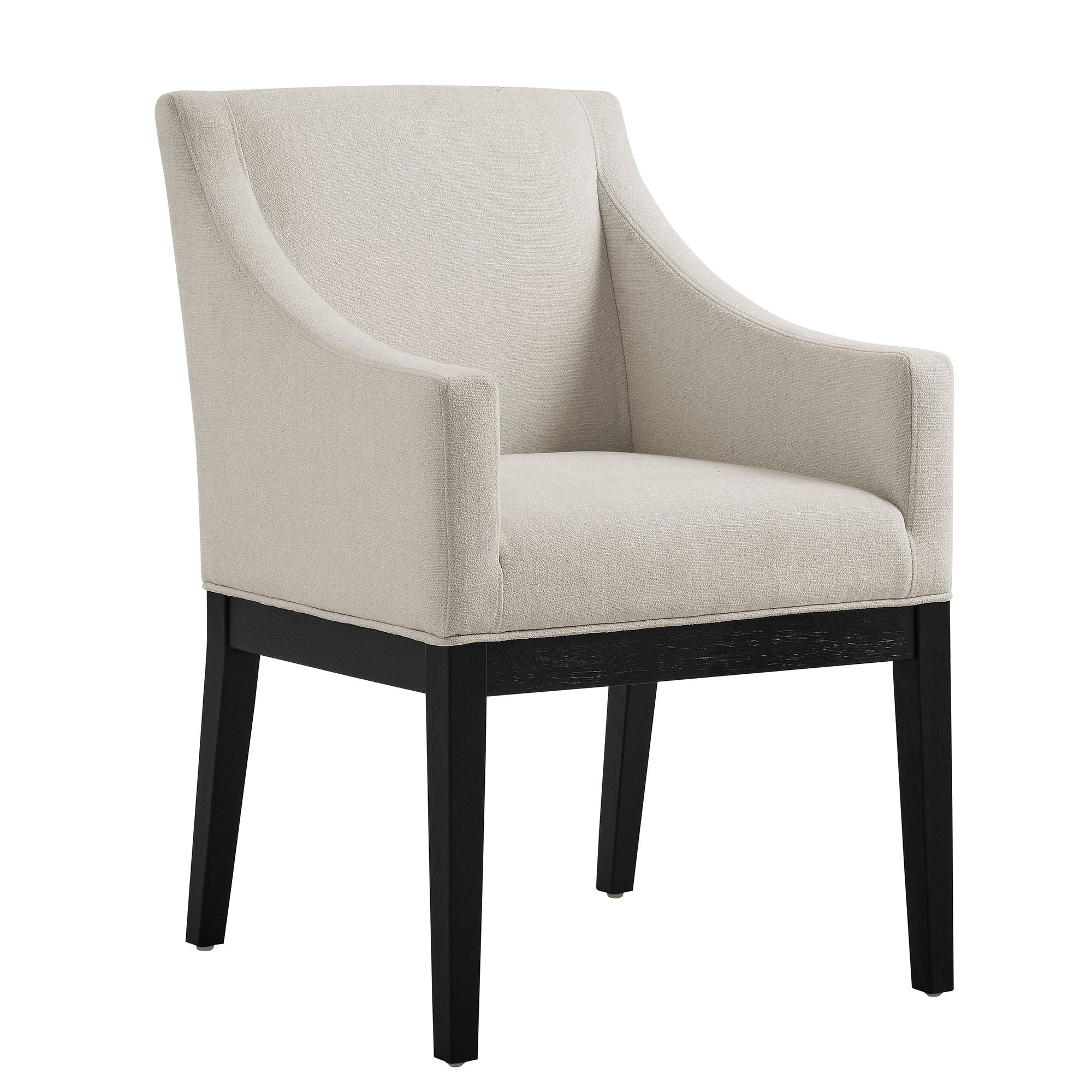 Alton Fabric Upholstered Dining Armchair - EEI-7058-SAL-BLK