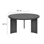 modern 5-Piece Outdoor Patio Aluminum Dining Set