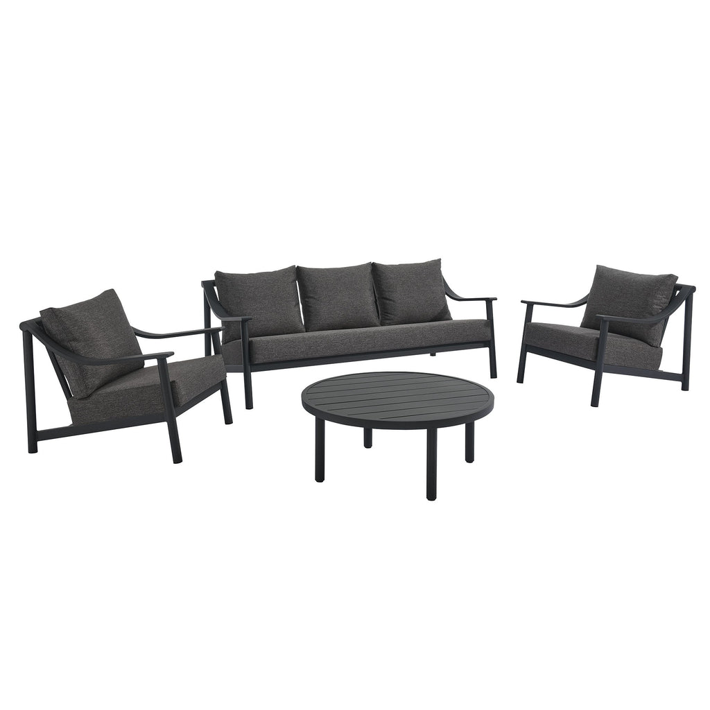 Terrace 4-Piece Outdoor Patio Aluminum Furniture Set