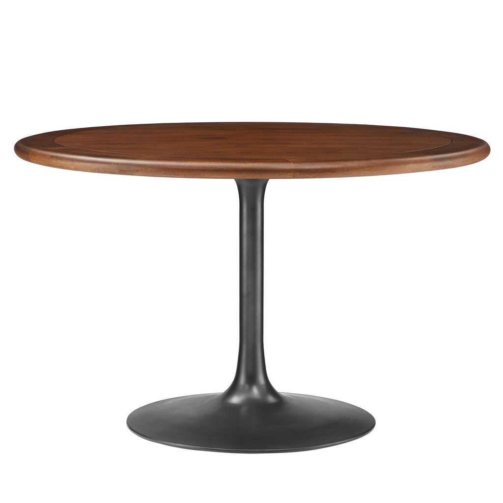 Lippa 60" Round Pedestal Solid Wood Dining Table
