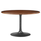 Lippa 60" Round Pedestal Solid Wood Dining Table