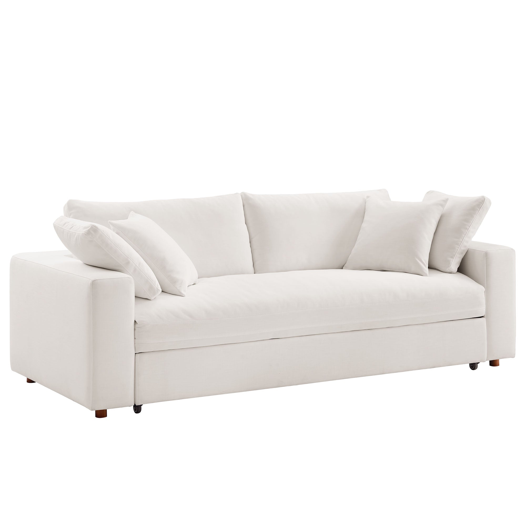 modular Down Filled Overstuffed Sleeper Sofa