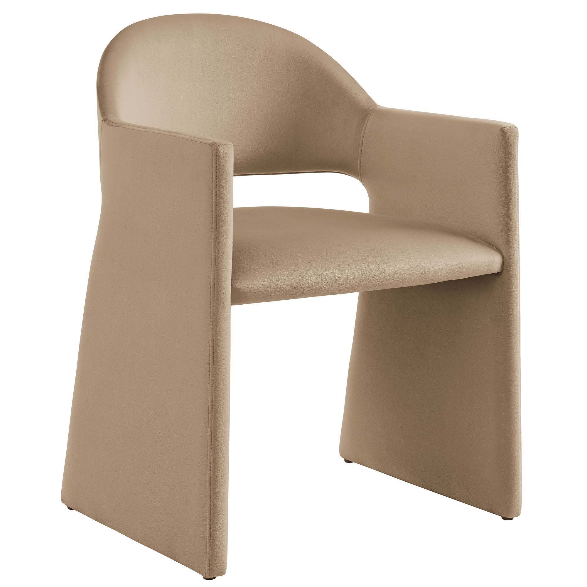 Talia Performance Velvet Dining Armchair - EEI-7081-TAU