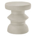 Terza Indoor - Outdoor Patio Concrete Side Table