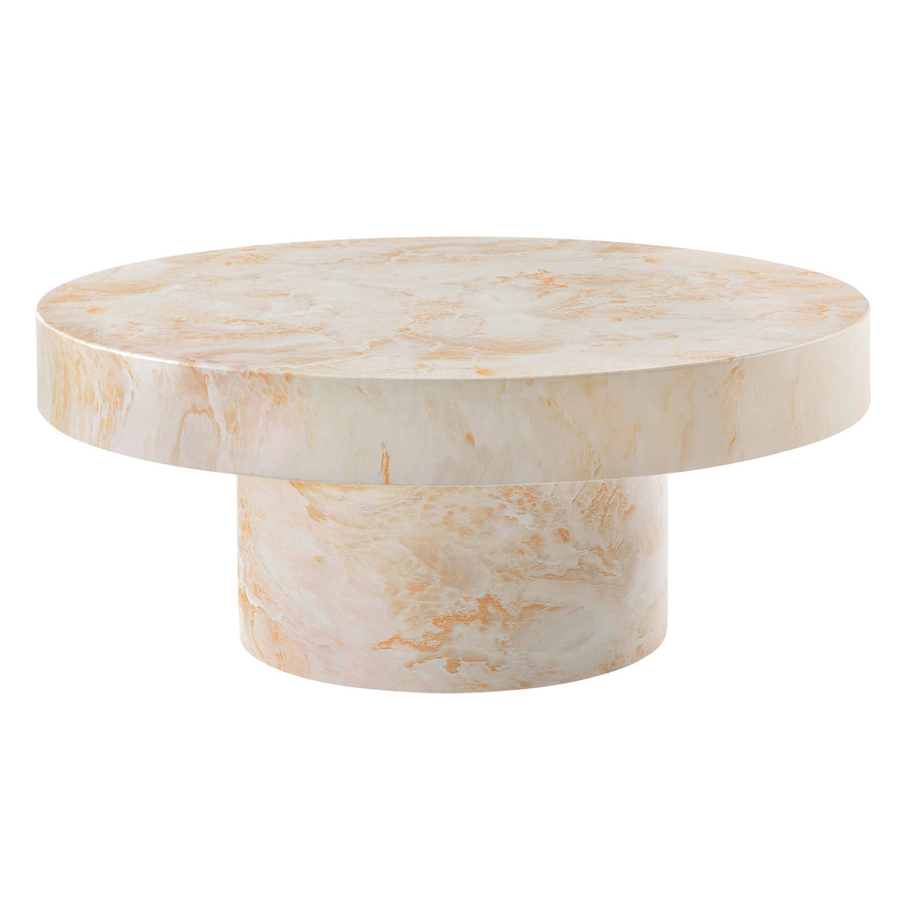 Alora Indoor - Outdoor Patio Concrete Round Coffee Table
