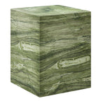 Jordana Square Plinth Indoor - Outdoor Patio Concrete Side Table - EEI-7096-GRN
